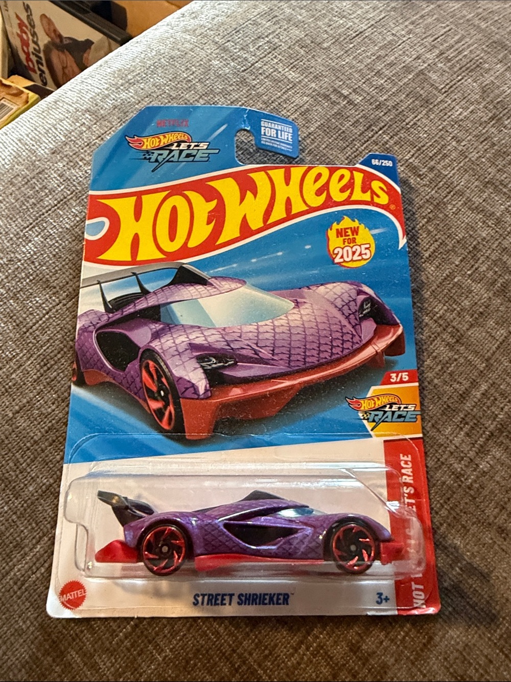 Hot Wheels Street Shrieker Let’s Race 3/5 New for 2025‎ Purple Supercar New